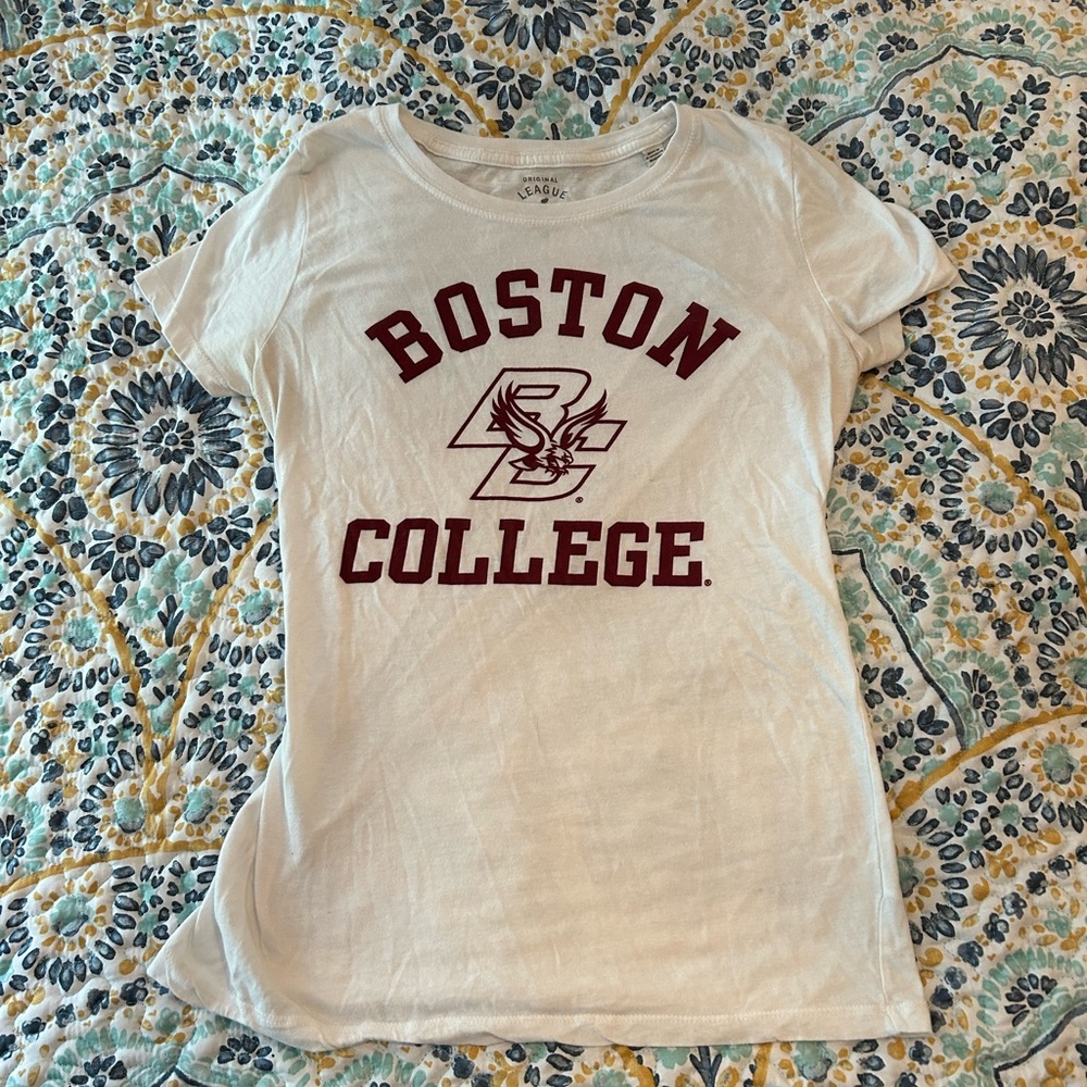 Boston College white tshirt